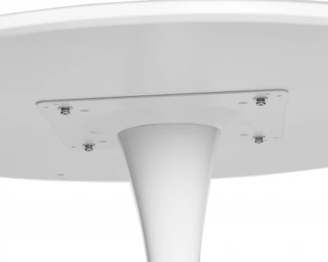 Стол обеденный MIA (белая столешница, белое основание) Dobrin 219TD-LMZL MIA, цвет столешницы белый, основания белый