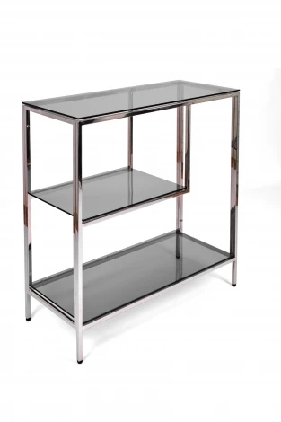 Консольный стол AllConsoles 2043-CS grey зеркальный хром