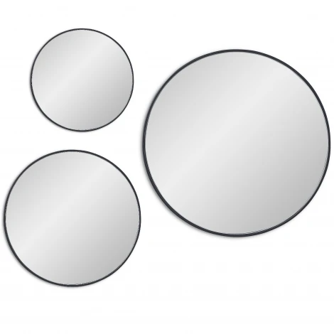 Saturn Black Сет из 3-х зеркал Ø55, Ø40, Ø30 см Art-Zerkalo SM016BL 13762