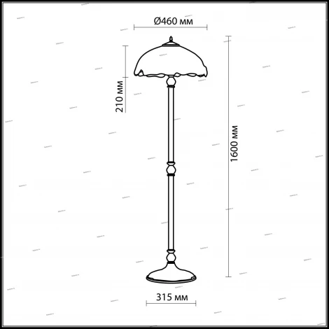 Торшер Odeon Light Garden 2525/2F