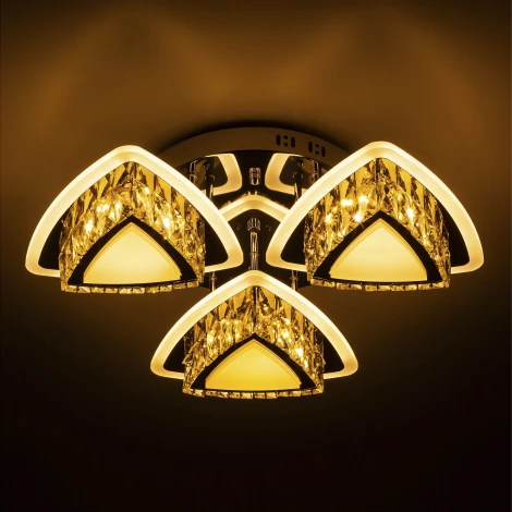 Потолочная люстра светодиодная на штанге с пультом с регулировкой цветовой температуры и яркости LED4U LED4U L5901-3