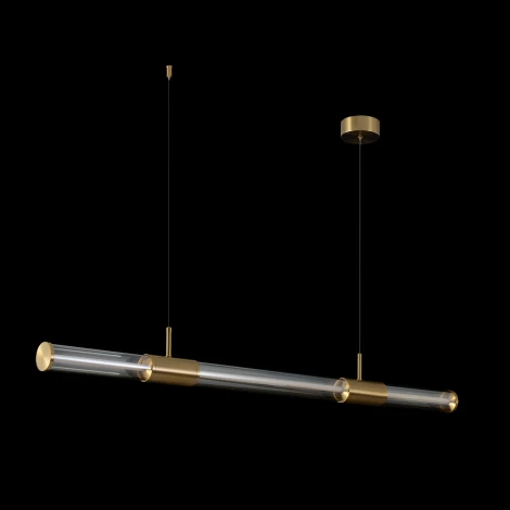 Подвесной светильник Crystal Lux LINEUP SP24W LED BRASS (220V, на проводе, круглые)
