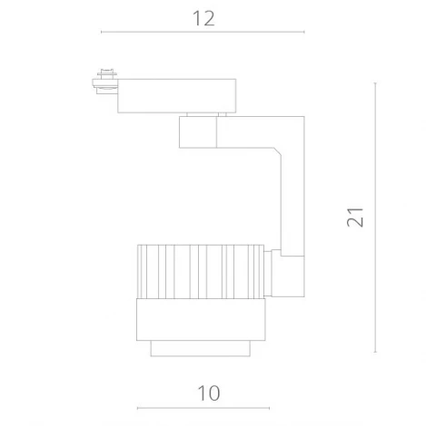 Трековый светильник Arte Lamp Vigile A1620PL-1WH (LED, 220V)