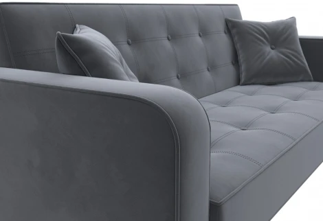 Диван-книжка Тур (Серый/Велюр) Лига Диванов арт.121778