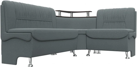 Диван кухонный угловой Сидней правый угол (Серый/Рогожка) Лига Диванов арт.125903