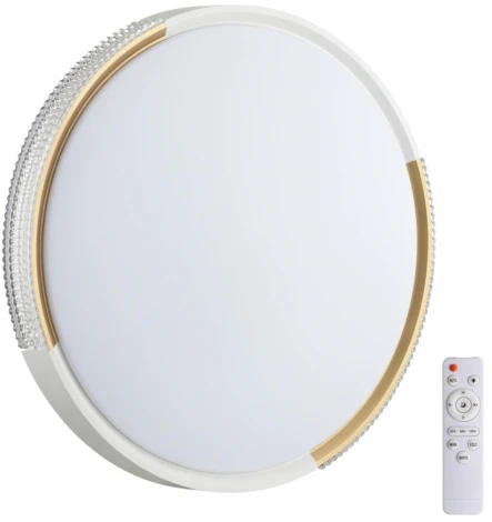 Настенно-потолочный светильник Velio 7612/EL (регулировка яркости, LED, 220V, пульт управления, круглые, IP43)