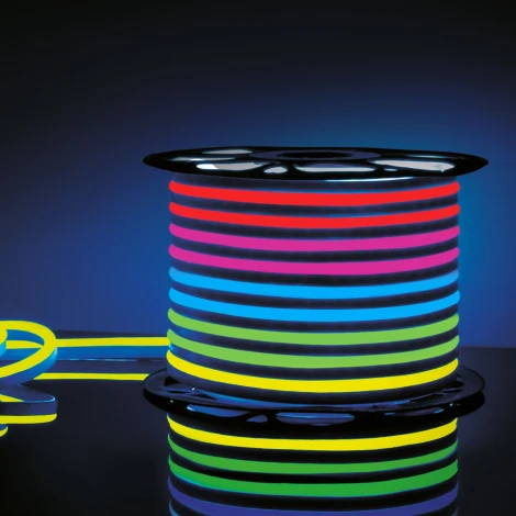 Светодиодная лента Elektrostandard Гибкий неон 220V 12W 80Led 5050 IP67 односторонний RGB, 50 м