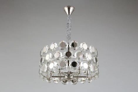 Подвесная люстра Aployt Wiola APL.745.03.06 (220V, хрусталь, на цепи, круглые)