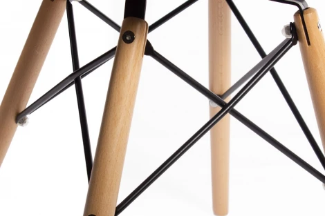 Стул Eames DSW leather серый