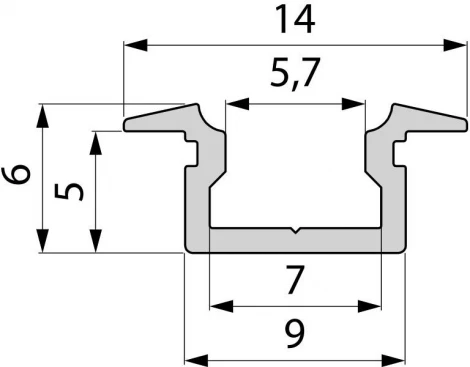 Профиль для светодиодной ленты ET-01-05 975081 Deko-Light