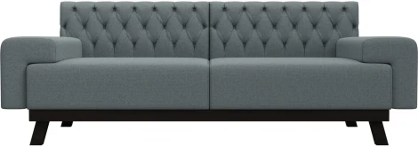 Диван кухонный прямой Мюнхен Люкс (Серый/Рогожка) Лига Диванов арт.122475