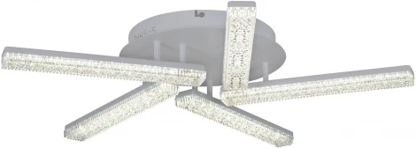 Потолочная люстра светодиодная на штанге с пультом, регулировкой цветовой температуры и яркости Reluce 03445-3.3-05C WH (220V)