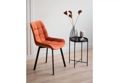 Стул на металлокаркасе Челси 360 П терракотовый (zd 432) / черный np 632525