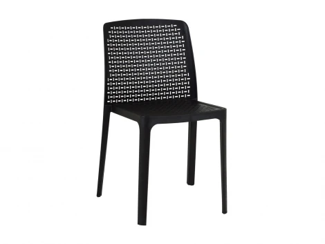 Комплект стульев Bottega 4 шт. ОГОГО Обстановочка! 966305 (Пластик/Черный)