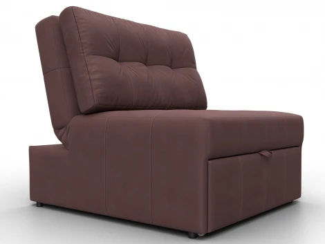 Кресло-кровать Лига-107 (80) (ЛДСП,Брус,Фанера,Замша/Бордовый) Лига Диванов 134946