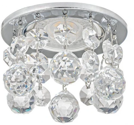 Встраиваемый светильник хрустальный Dio D'Arte Osimo Nickel GU10.5.14.8.718 N