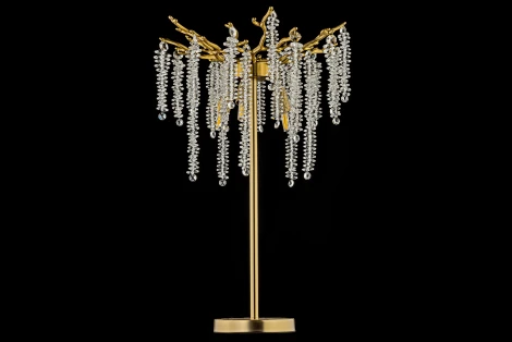 Интерьерная настольная лампа Dio D`arte Tavenna Antigue Tavenna H 4.1.1.100 A (220V, хрусталь, подвески)