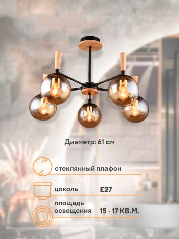 Потолочная люстра на штанге Мелодия Света SL1N 000024899