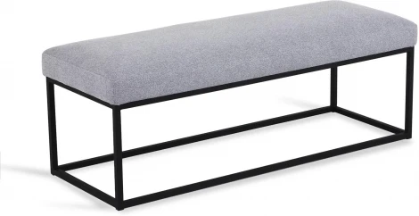 Банкетка Loft Flat ОГОГО (арт.810248), (Рогожка,Ткань/Светло-серый)