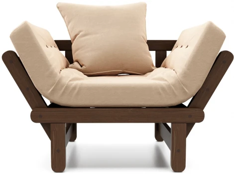 Кресло Arsko Сламбер орех бежевый велюр