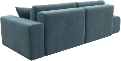 Диван прямой Лига-036 НПБ Модерн подлокотник справа (Бирюзовый/Велюр) Лига Диванов арт.121340