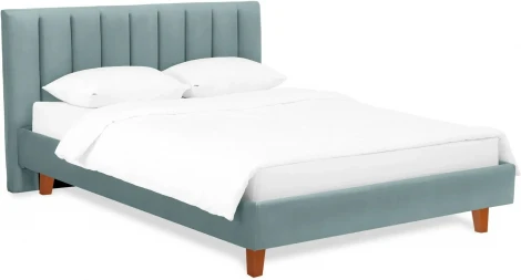 Кровать Queen II Sofia L 1600 ОГОГО (арт.577499), (Ткань/Бирюзовый)