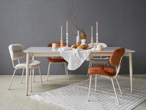 Комплект стульев Gigi 2 шт. ОГОГО Обстановочка! 966502 (Металл,Шенилл/Бежевый)