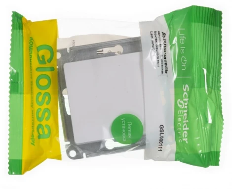 Выключатель встраиваемый одноклавишный (белый) Systeme Electric GSL000111