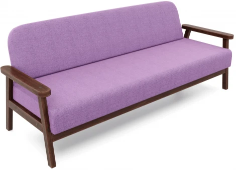 Диван Arsko прямой Флори Б орех рогожка фиолетовая