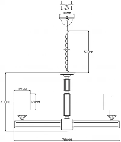 Подвесная люстра Moderli Katar V2623-8P