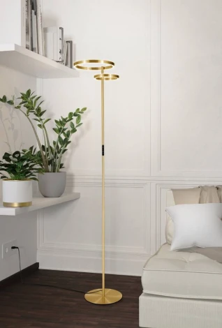 Торшер светодиодный с регулировкой цветовой температуры с сенсорным выключателем Eglo Castelpoto 1 901975