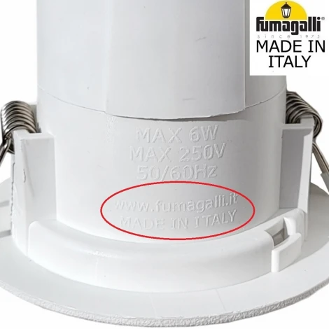 Встраиваемый светильник уличный Fumagalli Teresa 3L0.000.000.WYU1L (220V, круглые)