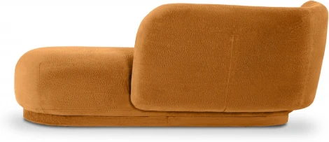 Кушетка Lucca левая ОГОГО (арт.865104), (Искусственный мех/Коричневый)