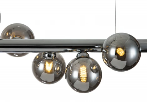 Люстра подвесная Onda V000116 (11006/8P Chrome) (220V, на тросе, шар)