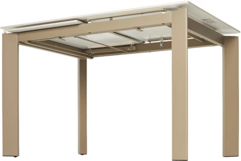 Стол CORNER 120 GLOSS LUXURY PANDORA SOLID CERAMIC / TAUPE, ®DISAUR (арт.614M05846)