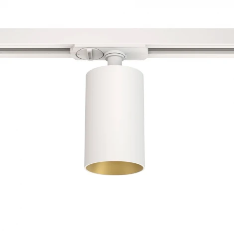 Трековый светильник однофазный 7W 220V White/Gold RAUMBERG R8150WhGd