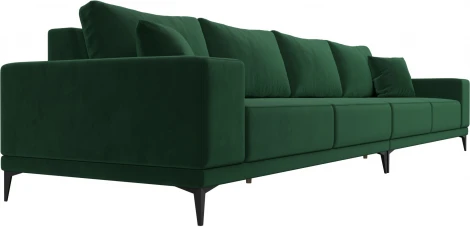 Диван прямой Льюес Лонг (Зеленый/Велюр) Лига Диванов арт.122385