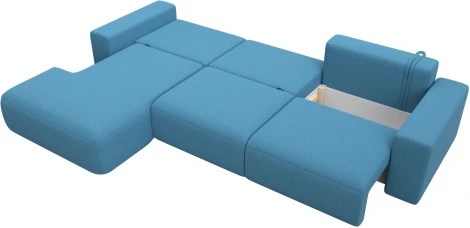 Диван угловой Лига-036 НПБ Классик Лонг левый угол Лига Диванов (Рогожка) арт.125463L