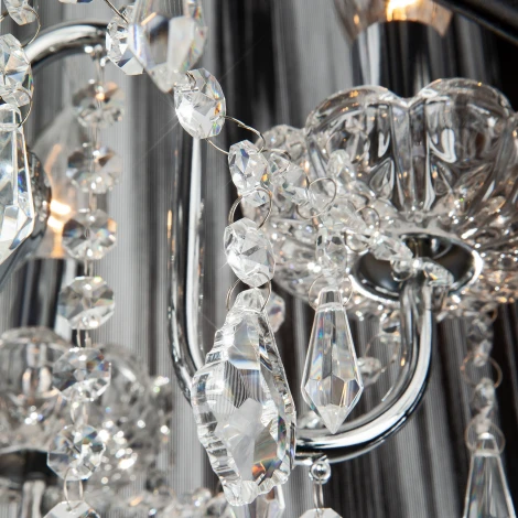 Подвесная люстра Eurosvet 2045 2045/5 хром/черный