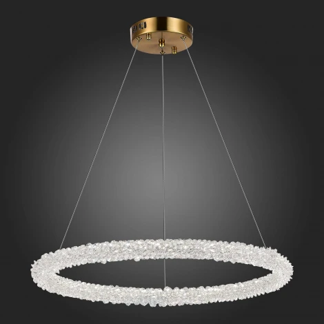 Подвесной светильник Avana SL6110.213.01 ST Luce (регулировка яркости, LED, 220V, пульт управления, на тросе, кольцо)