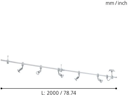 Трековая система в сборе Eglo Vilanova 93359