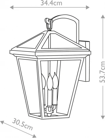 Настенный уличный фонарь Hinkley Alford Place QN-ALFORD-PLACE2-L-MB (220V, IP44)