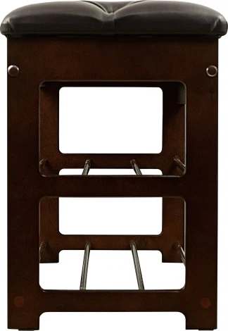 Банкетка Грейс орех, к/з Ева 1, каретная стяжка Л Mebelik арт.008581