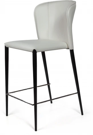 Стул полубарный Albert, кожа белый Top Concept (21097)