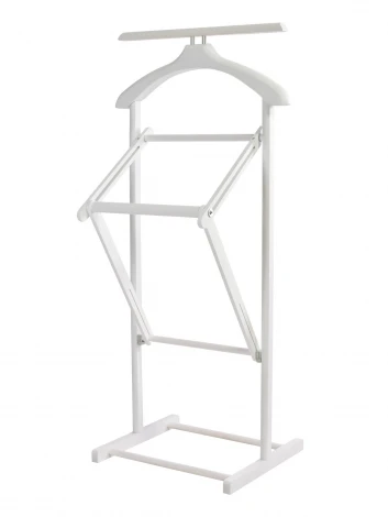 Вешалка костюмная складная В 21Н белый Mebelik 009623