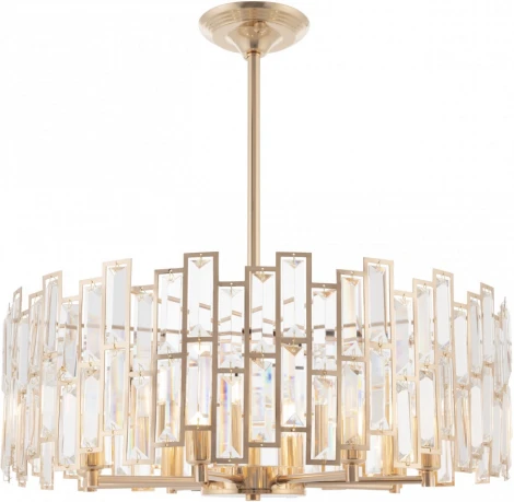 Подвесная люстра хрустальная на штанге Arte Milano Sorrento-3209 373209/8/350/560 GD (220V)