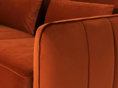 Диван Amsterdam двухместный ОГОГО (арт.342508), (Ткань/Оранжевый)