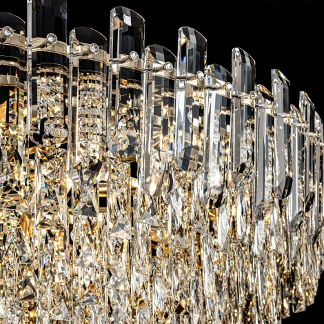 Подвесная люстра хрустальная Modelux ML.7088.1200R GD