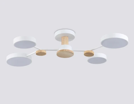 Потолочная люстра светодиодная на штанге с регулировкой цветовой температуры Ambrella COMFORT FL4858 (220V)