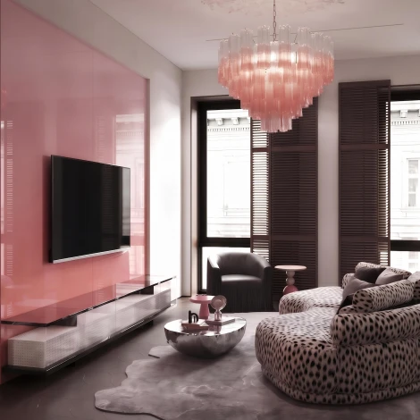 Подвесная люстар Loft It Murano 10580/600 Clear pink